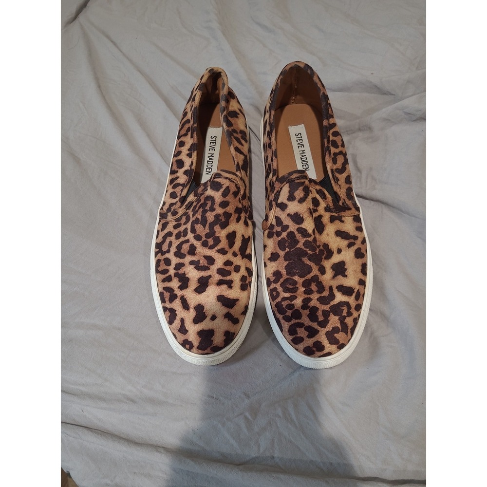 Steve Madden Safary Leopard Print Loafer Women SZ 8.5 Casual Comfort Street Boho